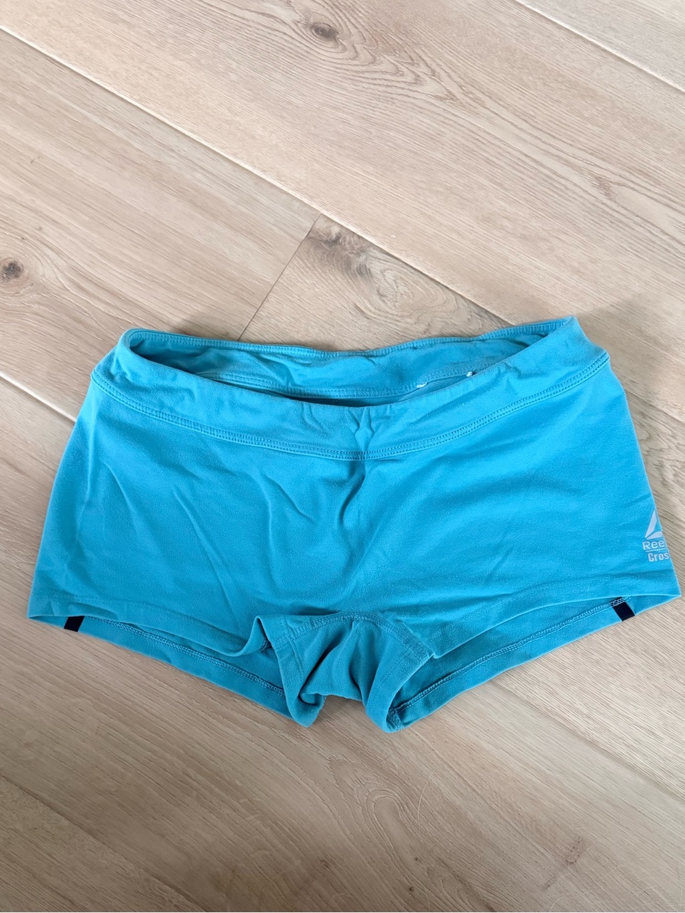 Reebok CrossFit Aqua Blue Athletic Shorts women’s medium booty shorts